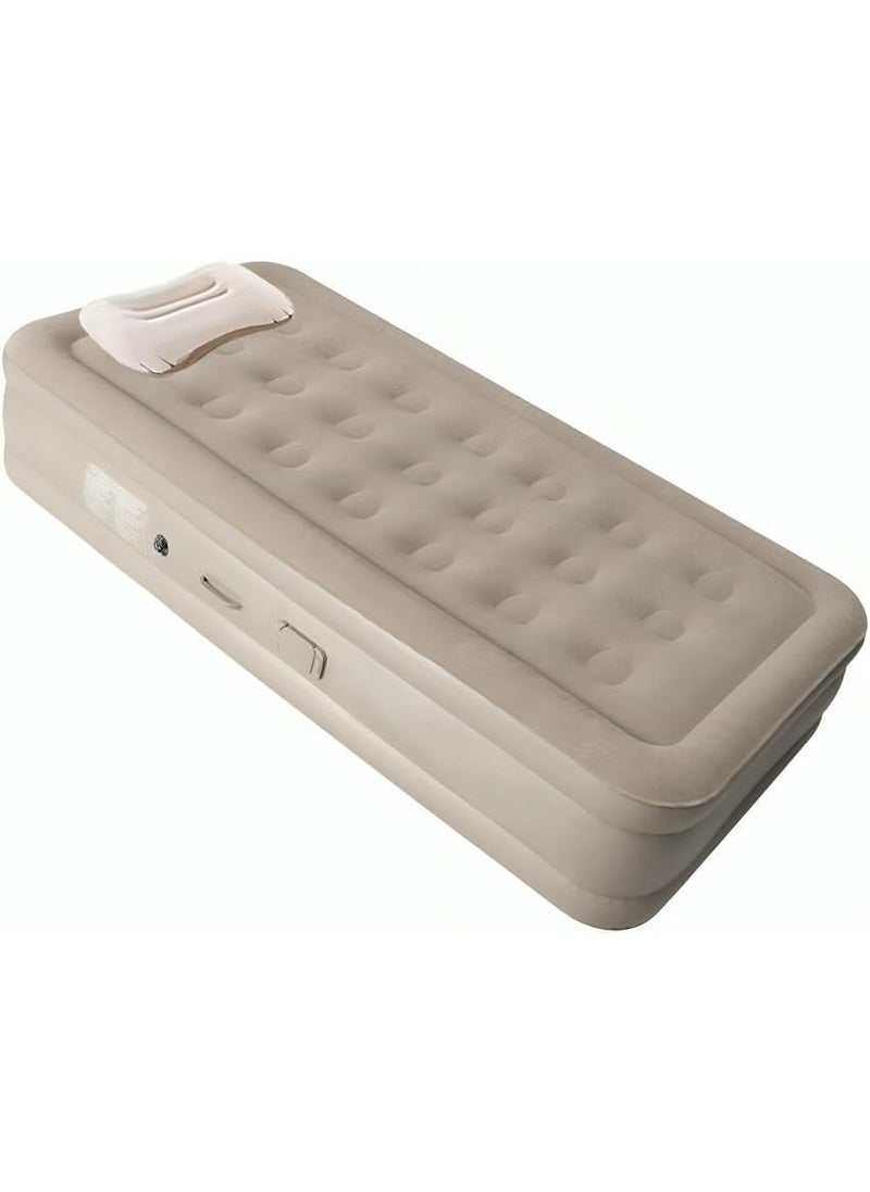 NITRAZONE HOME & KITCHEN APPLIANCES NITRAZONE Single Air Bed Inflatable Bed with Builtin Electric Pump 3 Mins Quick SelfInflationDeflation Guest Air Mattress Blow Up Bed for Home Portable Camping Travel 190x100x40cm  - Image 1