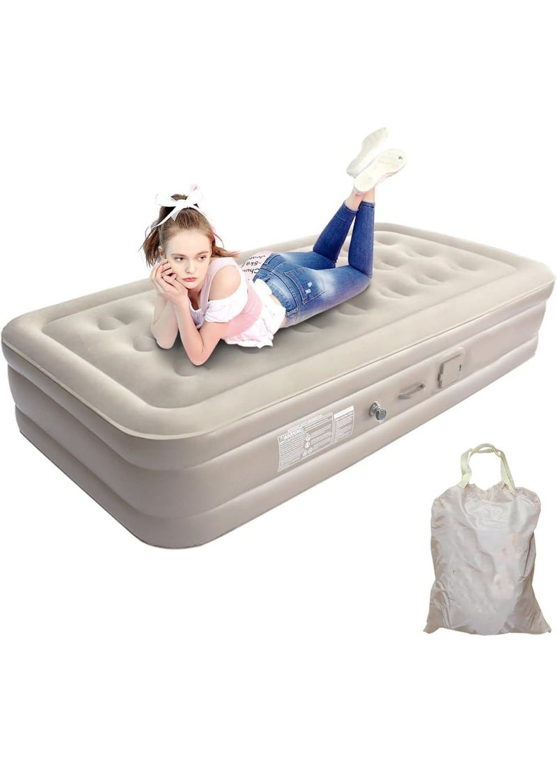 NITRAZONE HOME & KITCHEN APPLIANCES NITRAZONE Single Air Bed Inflatable Bed with Builtin Electric Pump 3 Mins Quick SelfInflationDeflation Guest Air Mattress Blow Up Bed for Home Portable Camping Travel 190x100x40cm  - Image 2