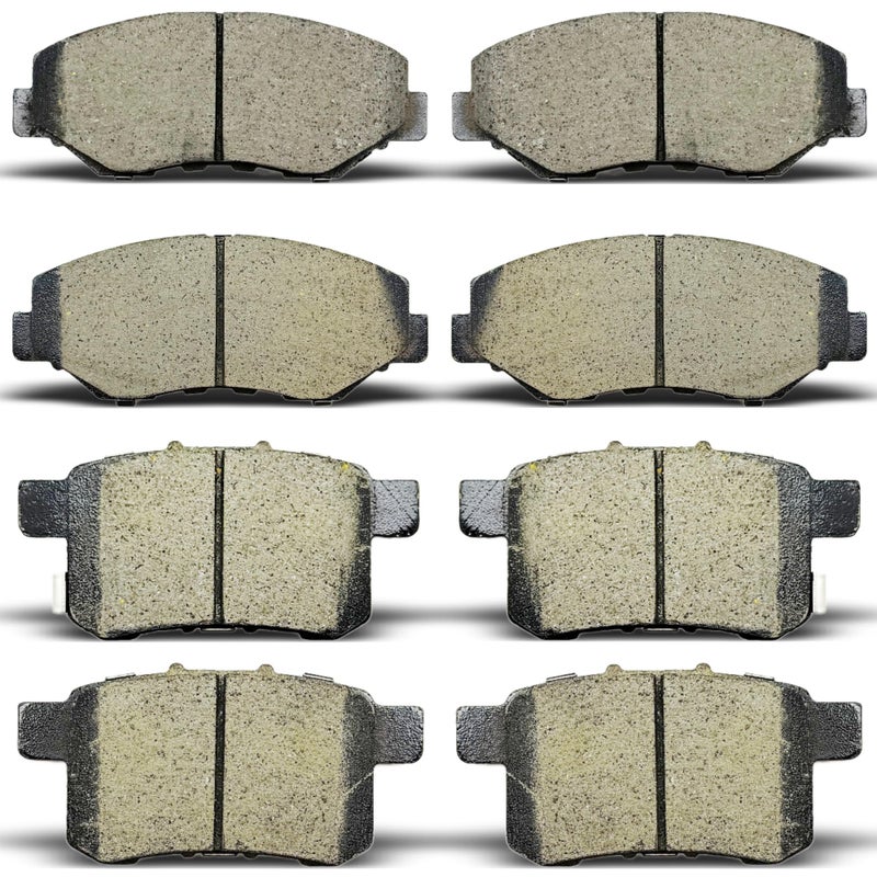 ALADICHE 8pcs Front Rear Ceramic Brake Pads For 2011 2012 2013 2014 2015 2016 2017 Honda Accord