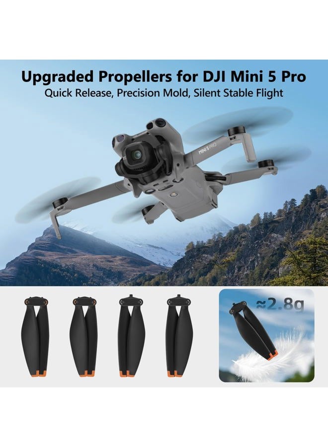Betschkim 16-Pack Propellers for DJI Mini 5 Pro – Low-Noise Precision-Balanced Drone Blades for Stable Flight, Lightweight Flexible Replacement Propellers with Quick-Release Design - Image 2