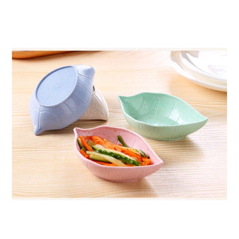 Dish Wheat Straw Leaf Small dishes Kitchen Tableware Vinegar Sauce Seasoning Pickle Side Dish - Image 5