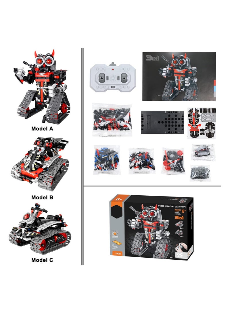 KASTWAVE Intelligent Assembly of Building Block Robot Toys, Engage Young Minds with Robot Building Toy, APP/Remote Control Battle Robot /Robot Kit for 8-14 Year Olds and Ideal Birthday Gift (Red Battle) - Image 2