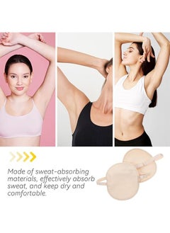 Generic Underarm Sweat Guard Pads 1 Pair, Breathable Absorbent Sweat Pads, Soft Fabric Armpit Sweat Pad with Adjustable Shoulder Strap, Reusable and Washable Sweat Patch Suitable for Men and Women  - Image 2