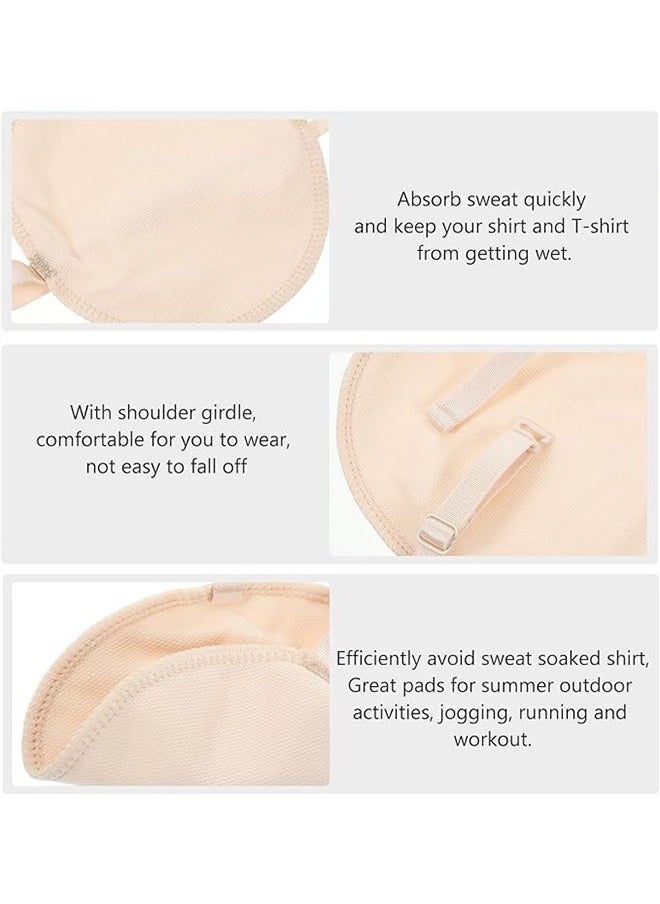 Generic - Underarm Sweat Guard Pads 1 Pair, Breathable Absorbent Sweat Pads, Soft Fabric Armpit Sweat Pad with Adjustable Shoulder Strap, Reusable and Washable Sweat Patch Suitable for Men and Women - Image 1