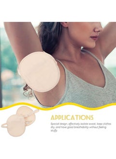 Generic Underarm Sweat Guard Pads 1 Pair, Breathable Absorbent Sweat Pads, Soft Fabric Armpit Sweat Pad with Adjustable Shoulder Strap, Reusable and Washable Sweat Patch Suitable for Men and Women  - Image 4
