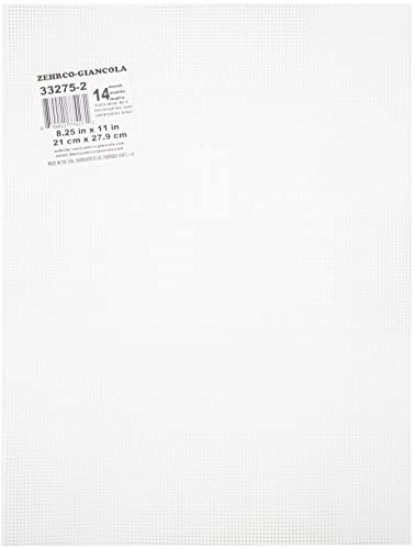 Darice 14 Mesh Clear Plastic Canvas – Create a Variety of Fun Plastic Canvas Crafts Including Bookmarks, Picture Frames, Pins and More – 1 Sheet, 14 Holes Per Inch, 8.5”x11” Per Sheet (33275-2) - Image 3