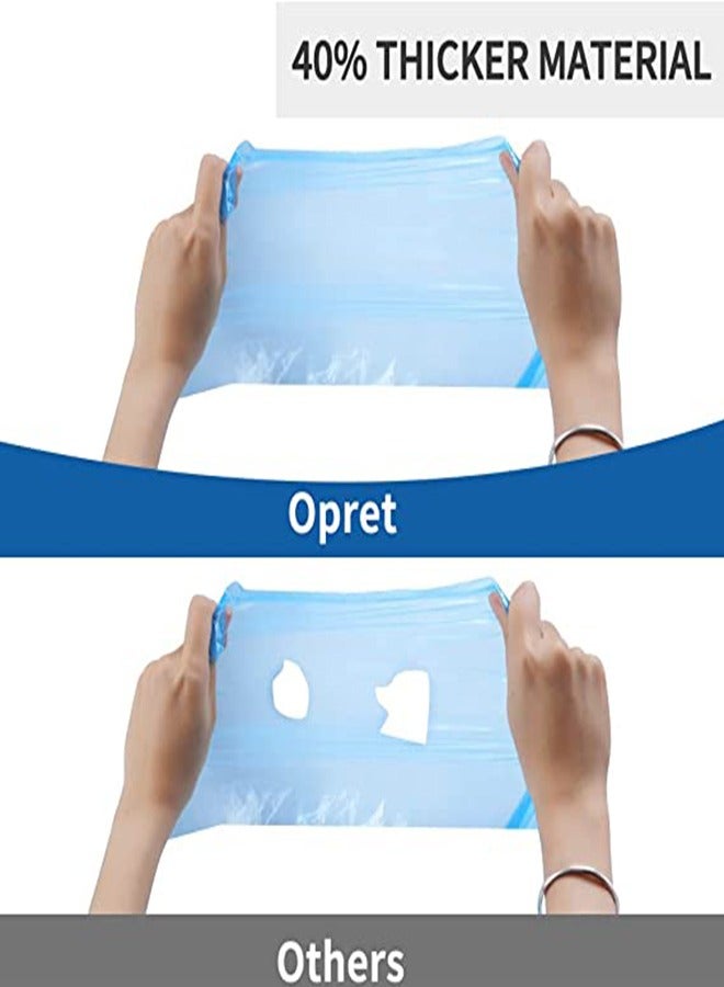 Excefore Disposable Rain Ponchos for Adult 5Pcs Clear Rain Coat Jacket with Drawstring Hood and Elastic Sleeve for Women Men for Travel Outdoor Amusement Park Hiking Emergency Disposable Poncho (Blue) - Image 4