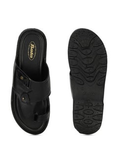 Bata Bata NEW TOPPER Black Casual Slipon Open Toe Toe Ring Thong Slipper For Men UK Size- 9  - Image 4