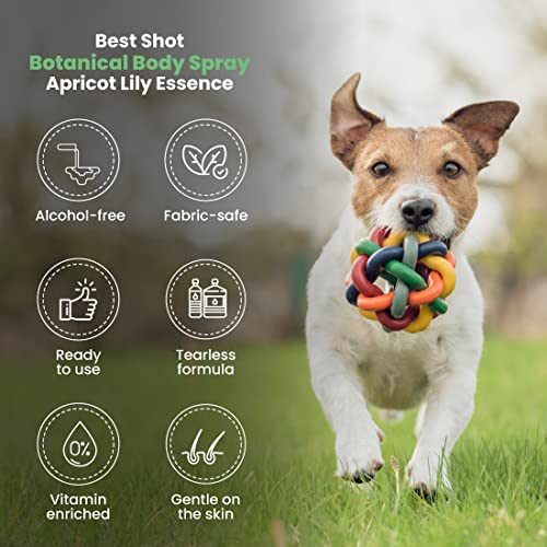Best Shot Scentament Spa Botanical Body Splash, Body Spray Conditioner for Pets, Cat and Dog Cologne Spray, Alcohol-Free, Ready To Use, Apricot Lily, 8 Oz. - Image 4