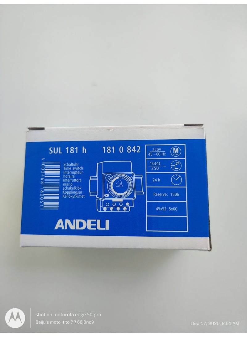 ANDELI Mechanical, 24-Hour, DIN Rail Mount Timer. - Image 2