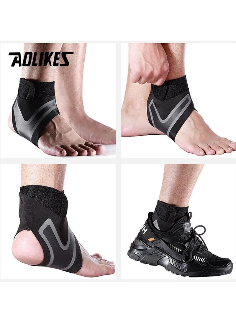 AOLIKES Ankle Support Brace High Protect Ankle Brace Support Wrap Adjustable Elastic Foot Bandage for Sprain Prevention Sports and Fitness Protection  - Image 4