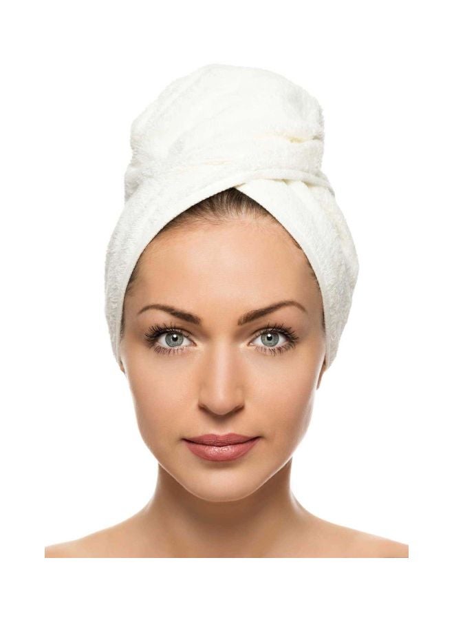 Hair Drying Towel White