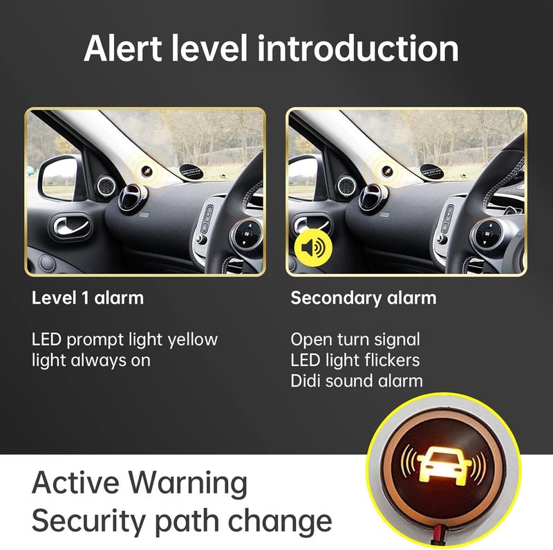BY-J Car Blind Spot Detection System - 24GHz Millimeter Wave Radar Sensor Monitoring Kit for SUVs, Trucks, and RVs - Image 5