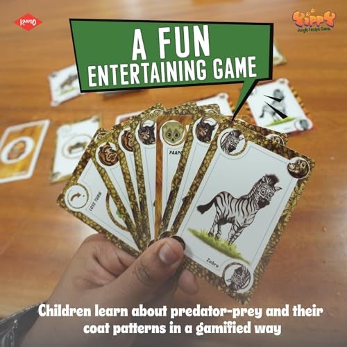 KAADOO Yippy Suspense-Filled Animal-Themed Game for Kids 7+ & Family, Wildlife | Play Anywhere | Perfect for Game Nights and Return Gifts | Made in India - Image 4