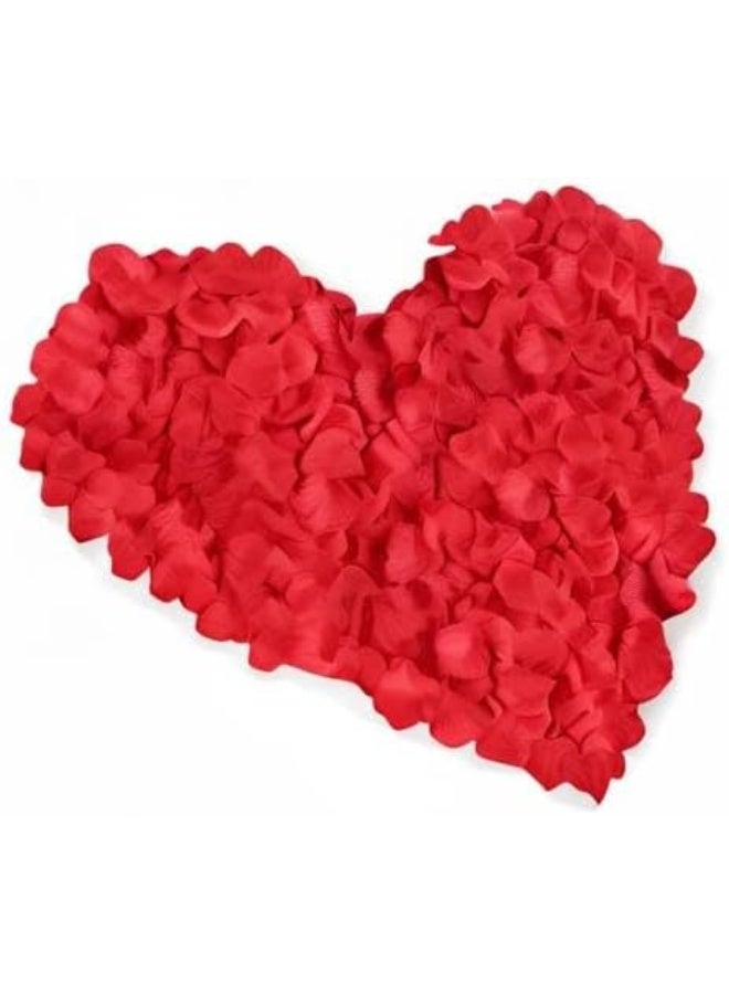 Neo LOONS 1000 Pcs Artificial Silk Rose Petals Decoration Wedding Party Color Red - Image 4