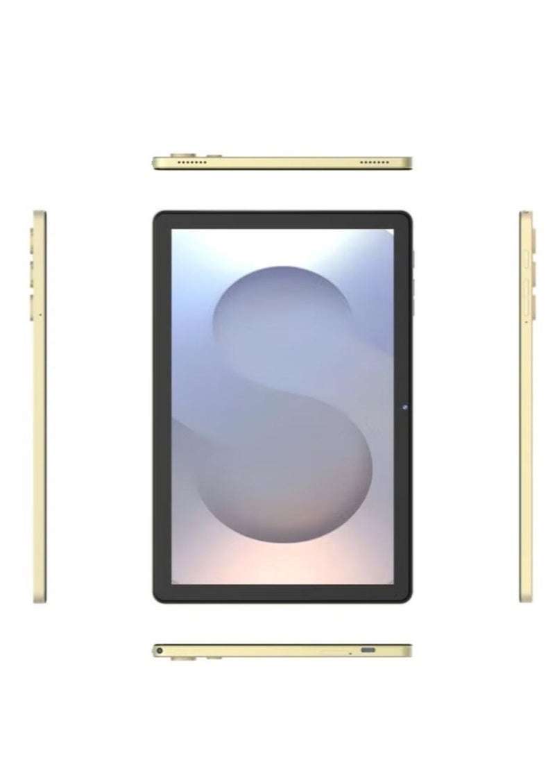 AirTab U25 Max Smart Tablet 10.1 Inch FHD Display 16GB RAM 1TB Storage 10000mAh Battery Dual Camera Face Unlock with Wireless Arabic Keyboard Gold – Fast Performance & Elegant Design  - Image 3