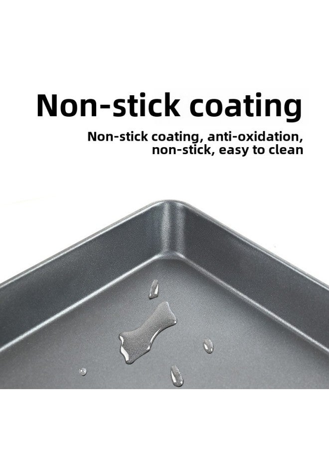 Commercial Moon Cake Baking Pan Food Special 60*40 Rectangular Aluminum-plated Non-stick Bread Baking Pan-Specifications:0.6 Thick 5CM High Aluminized Non-stick Baking Tray  - Image 3