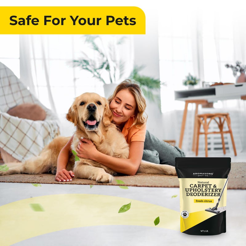 Aromasong Carpet Deodorizer - 100% Natural Carpet Freshener Powder - Safe For Pets - Carpet Powder For Vacuuming - Upholstery Deodorizer - Effective Pet Odor Eliminator For Strong Odor & Pet Urine - Image 3