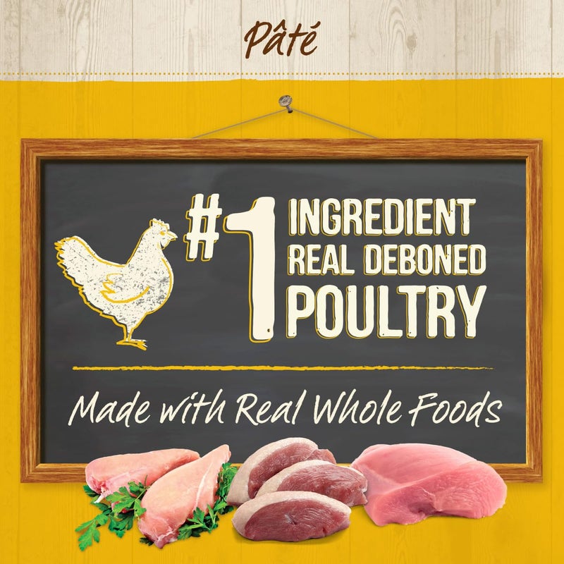 Merrick Purrfect Bistro Grain Free Premium Canned Pate Adult Wet Cat Food, Variety Pack, Chicken, Duck, Turkey - (Pack of 12) 5.5 oz. Cans - Image 5