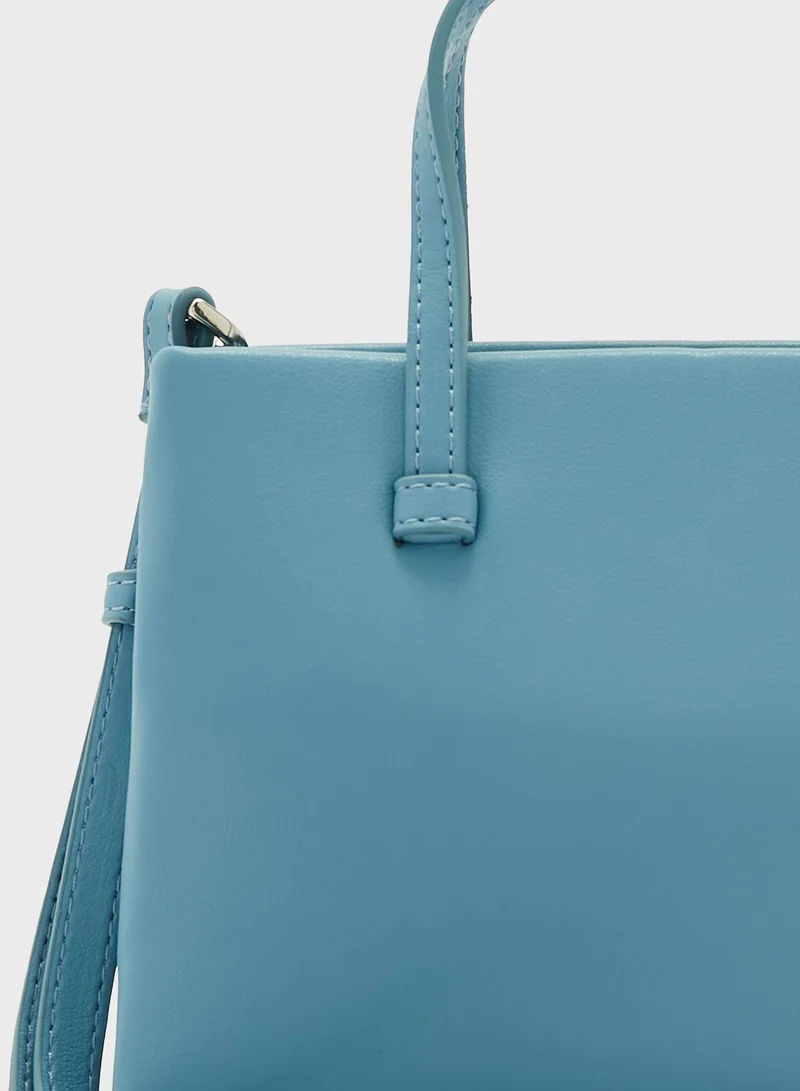 MANGO Twiggy Top Handle Tote