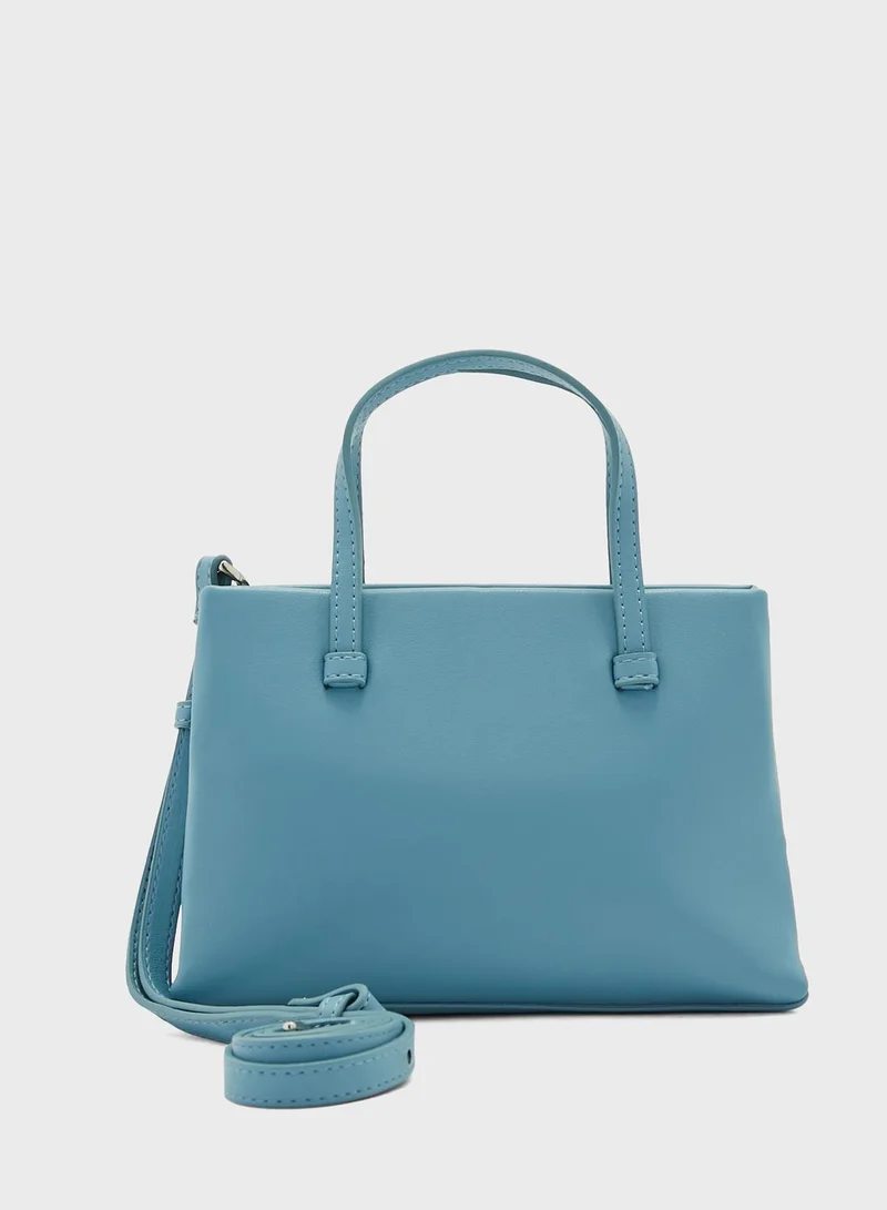 MANGO Twiggy Top Handle Tote