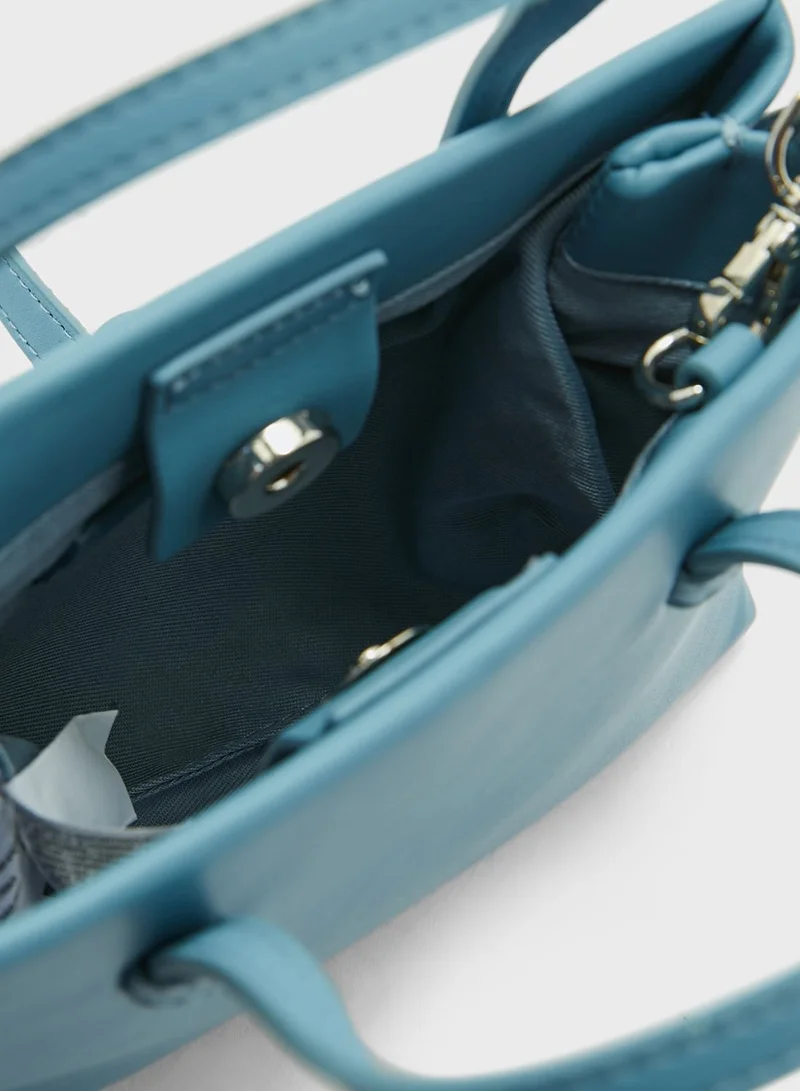 MANGO Twiggy Top Handle Tote