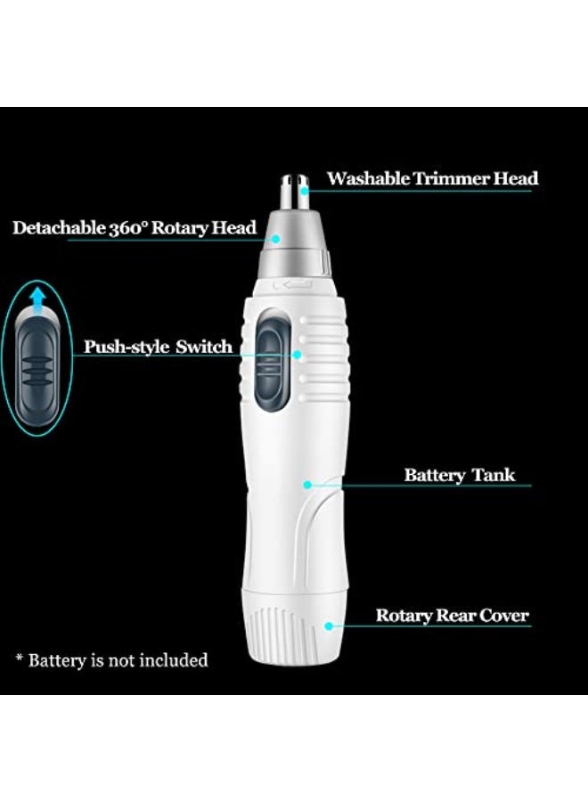 cedelac Nose Hair Trimmer for Men and Women Ear Hair Remover Eyebrow Trimmer Portable Pen-Shaped Dual Edge Blades Facial Trimmer - Image 2