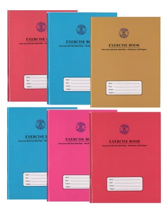 6-Piece A5 Size Four Line Exercise Notebook With One Side Plain 200 Pages Assorted Covers - pzsku/ZC7E0499B96877310ED5CZ/45/_/1720430775/86dcf33d-ba9e-4d94-997d-a7ee87b5443d