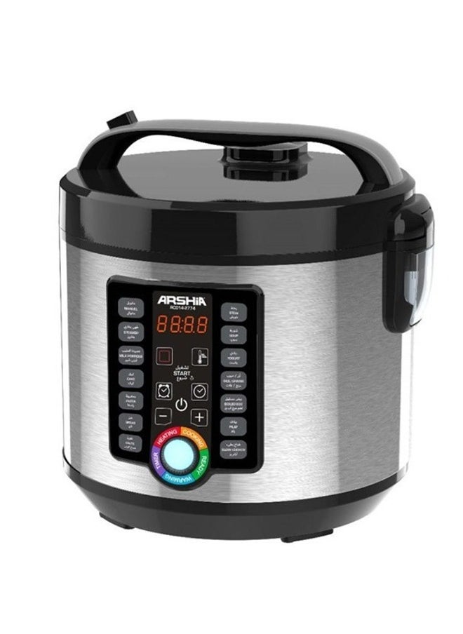 Arshia - 24cm Multi Cooker RC014-2774 5Litre black - Image 1