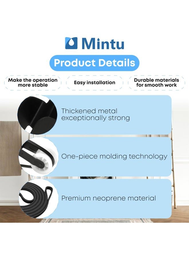 Mintu Dryer Repair Kit Drum Rollers Belt Idler Pulley For Maytag MEDC300BW0 MEDC200XW3 MEDC300XW0 Replacement Amana NGD4655EW2 NED4600YQ1 4GNED4600YQ1 Kenmore 80 NED4655EW1 Kenmore 500 Series 70 Series Etc - Image 4