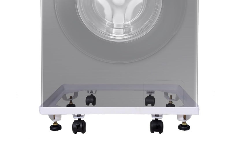 PARDZWORLD Heavy Duty StandTrolley Compatible with Front Loading 55 Kg6 Kg Washing Machines of All Leading Brands Width24 Inch Depth18 InchColorOff White - Image 4