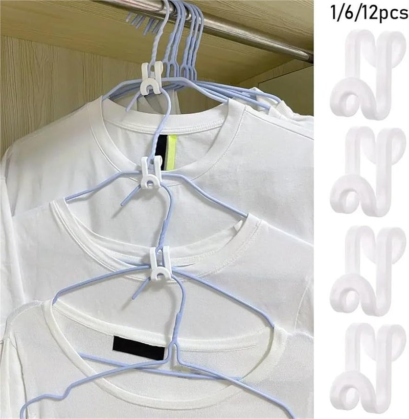 Blue 150 Pcs Mini Closet Hanger Hooks Cascading Clothes Organizer - Image 3