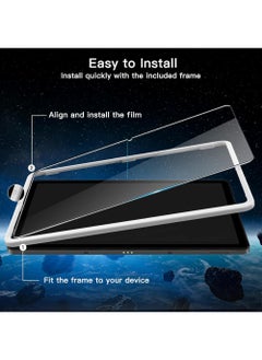 Rock Pow Screen Protector for Samsung Galaxy Tab A9+ / A9 Plus 11-Inch 2023 with Easy Installation Frame Tempered Glass Film HD Clear 2pcs  - Image 3