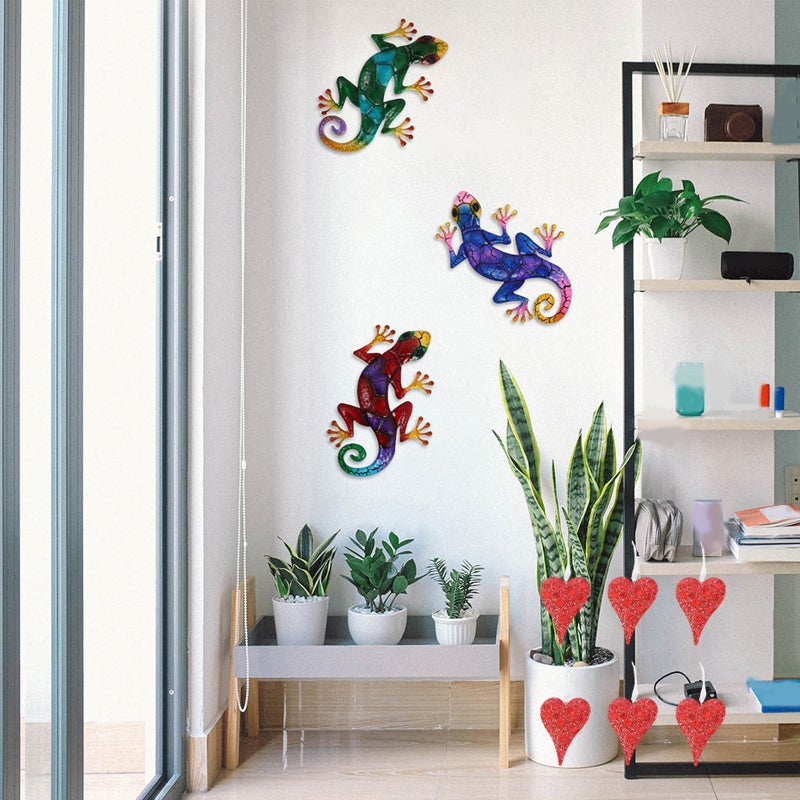 🏠 ديكور حائط بشكل سحلية من المعدن تصميم حديث حديد 1 قطعة - Image 5