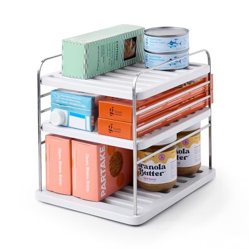 YouCopia UpSpace Cabinet Box Organizer Adjustable Kitchen Pantry Shelf for Plastic Wrap and Foil Storage Small Premium Edition - Image 1
