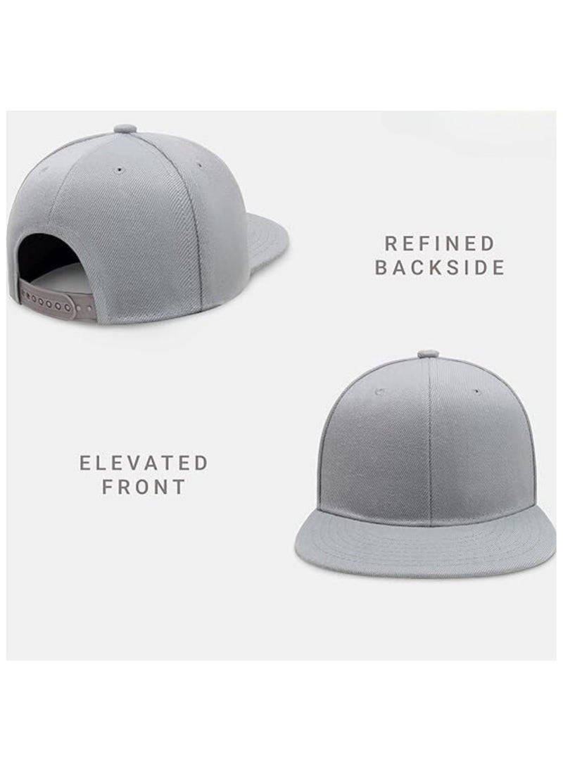 SARAOONT - Snapback Flat Bim Hip-hop Hat Baseball Cap - Adjustable Unisex Dad Hat for Running, Workouts, and Outdoor Activities in All Seasons - Image 1