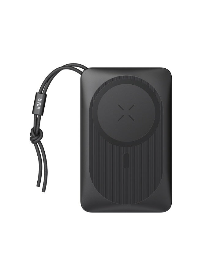 بي فول باوربانك bFull سعة 10000mAh شحن لاسلكي مغناطيسي 15W مع تقنية QC + PD ودعم Lightning وUSB-C – شحن سريع وآمن - Image 3