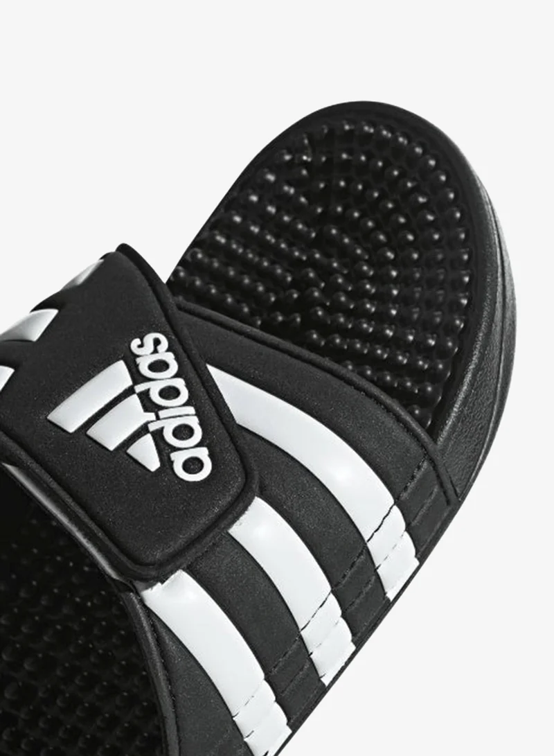 Adidas CBLACK/FTWWHT/CBLACK Adissage Slides  | Best Price UAE