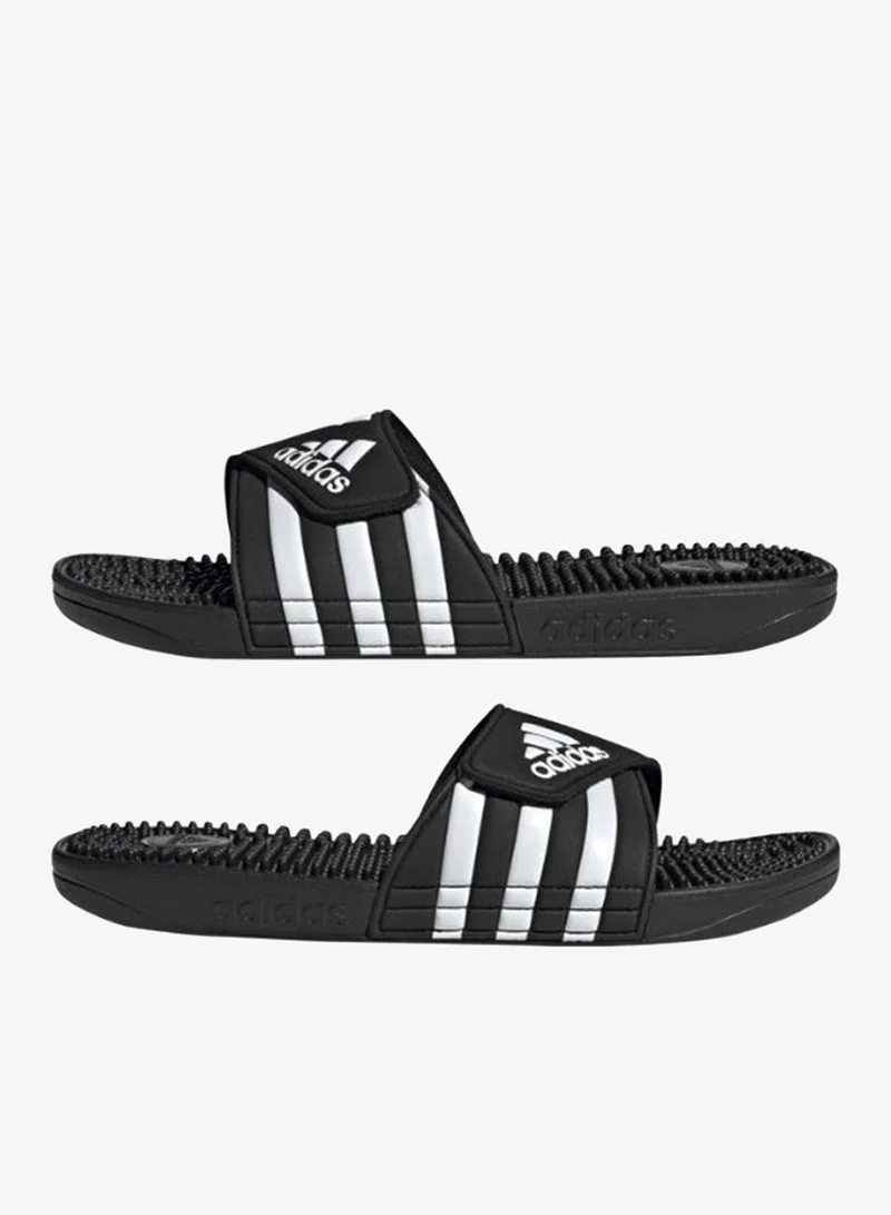 Adidas CBLACK/FTWWHT/CBLACK Adissage Slides  | Best Price UAE