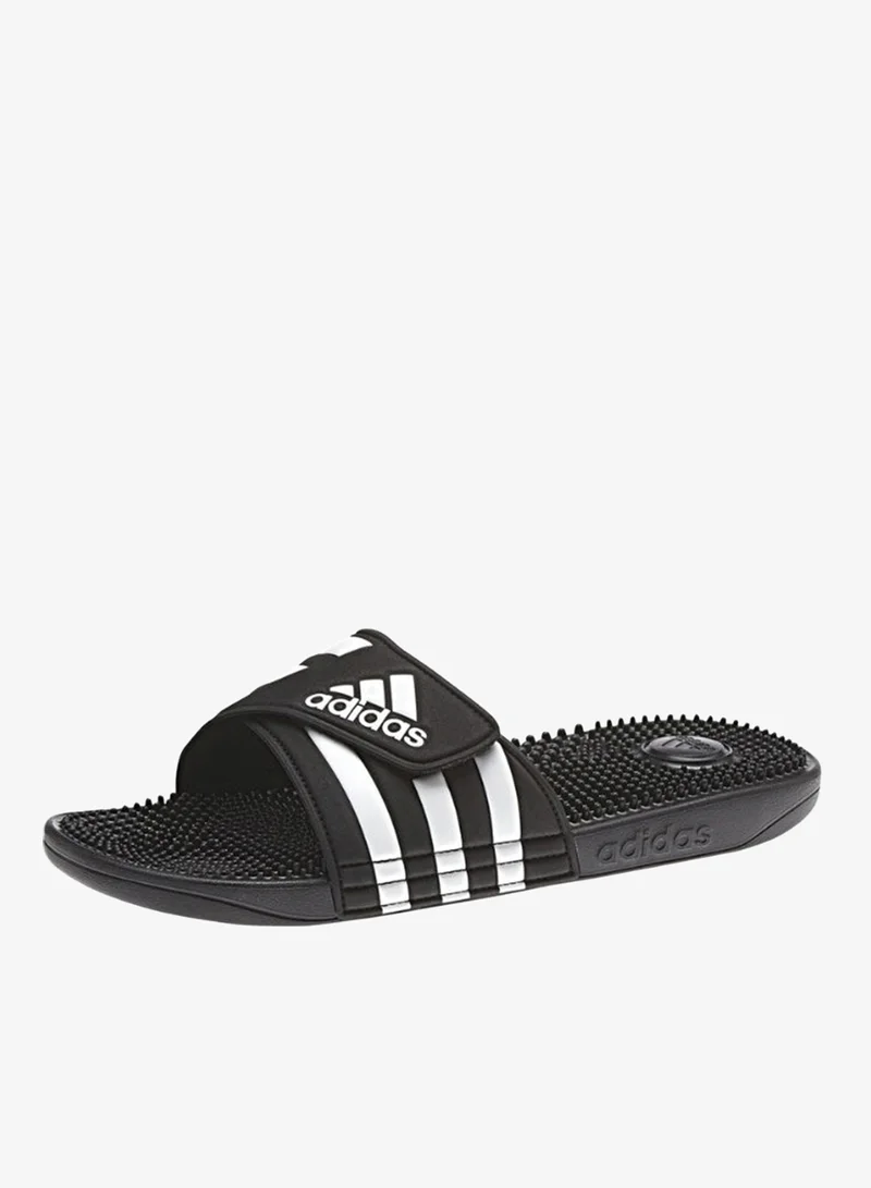 Adidas CBLACK/FTWWHT/CBLACK Adissage Slides  | Best Price UAE