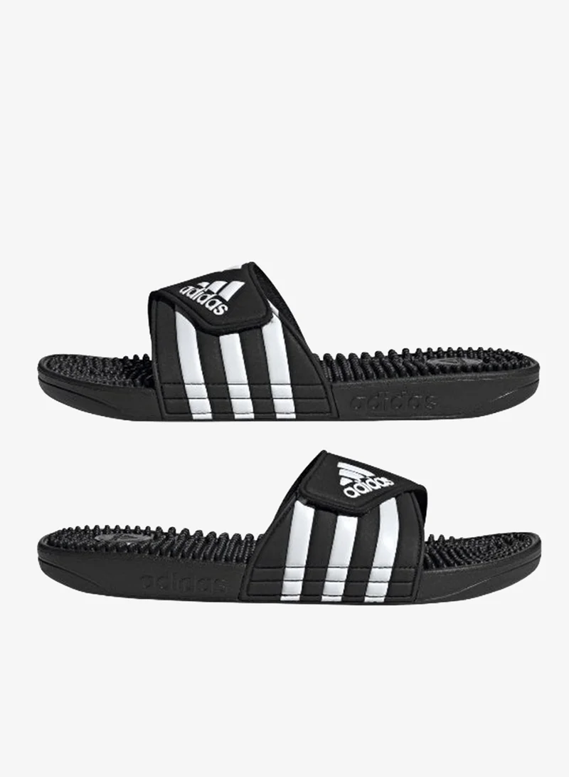Adidas CBLACK/FTWWHT/CBLACK Adissage Slides  | Best Price UAE