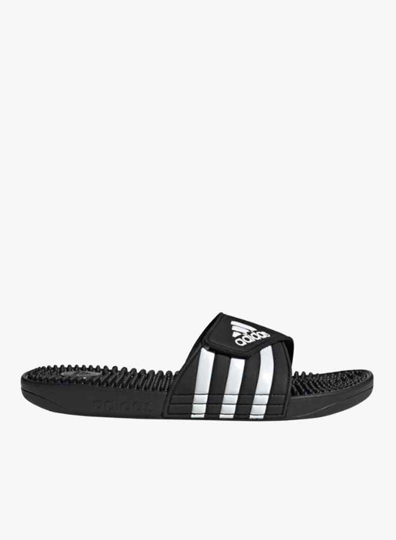 Adidas CBLACK/FTWWHT/CBLACK Adissage Slides  | Best Price UAE