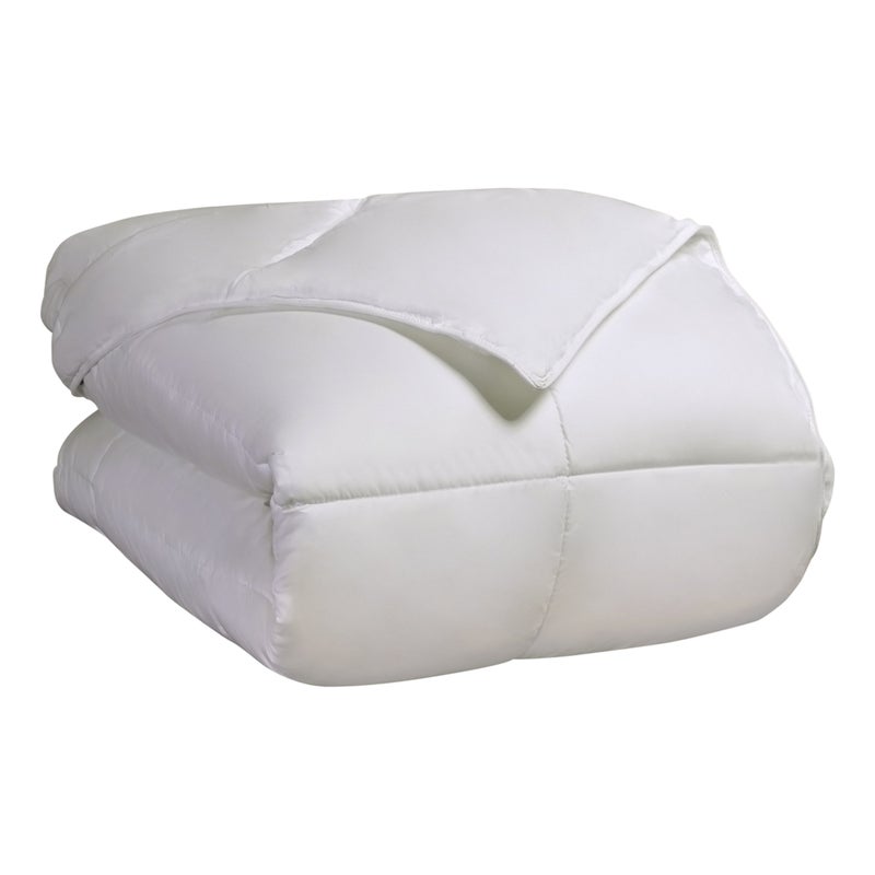 SUPERIOR Classic AllSeason Reversible Down Alternative Comforter Comfy Fluffy Cozy Lightweight Decorative Duvet Insert Plush Oversized Bedding Essential Box Quilt Design Twin White