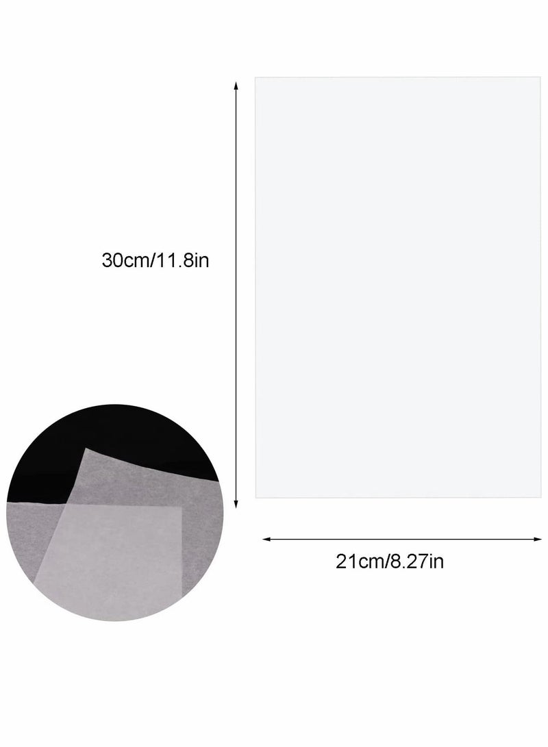 SYOSI 100 Sheets Tracing Paper, 8.5 x 11 inches Artists Tracing Paper White Trace Paper Translucent Clear Paper for Sketching Tracing Drawing Animation - Image 3