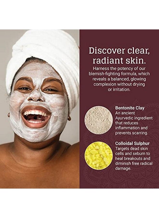 Avya Hydroveda Essentials Daily Detox Clay Mask (1.7Oz) Bentonite Clay Treatment For Blemishes & Calming Camphor For Inflammation / Remove Impurities And Cleanse Pores