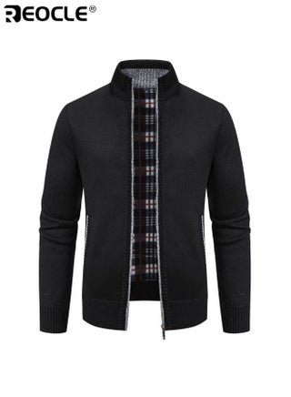 كارديغان رجالي محاك بأكمام طويلة وتصميم واسع مريح مع سحاب أمامي مناسب لتنسيق طبقات الخريف - pzsku/ZC7E0F28E4EB8AC36A589Z/45/1757898909/2825f9e7-f2f3-423a-b590-dfb270f13790