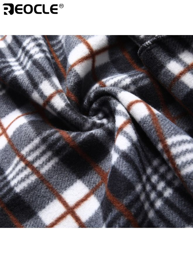 REOCLE Men's Knit Cardigan with Long Sleeve Design and Relaxed Fit Casual Sweater with Zip-up Front for Autumn Layering - Image 3