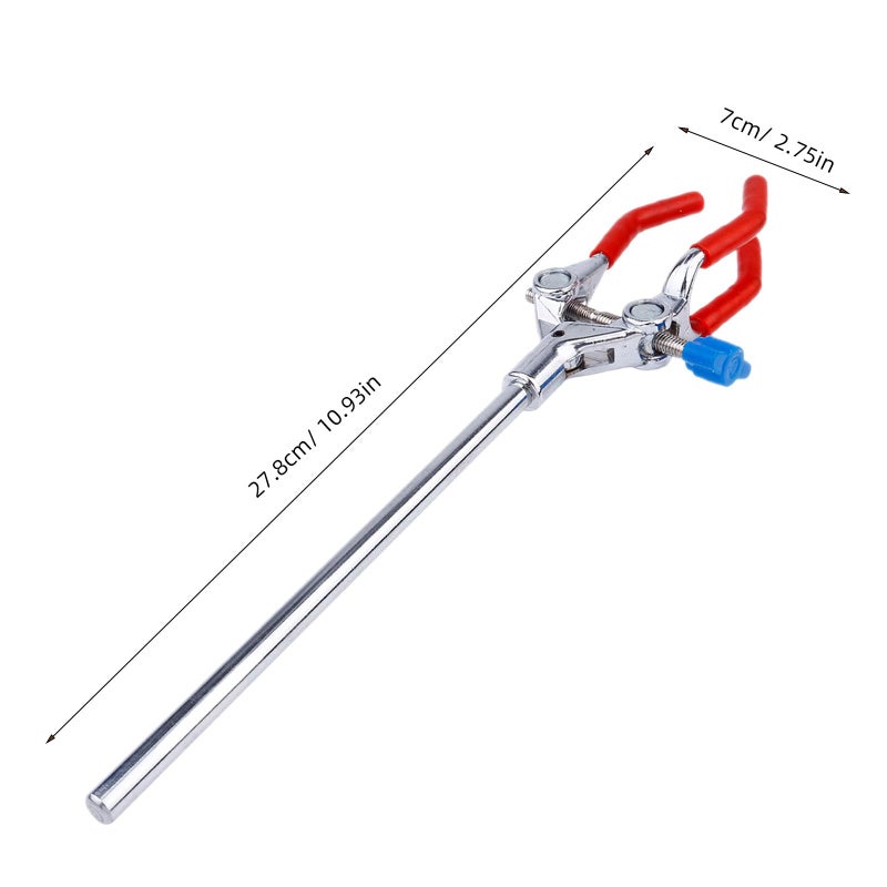 Adjustable Zinc Alloy 3 Prong Flask Clamp Holder for Laboratory Beakers and Test Tubes - Image 3