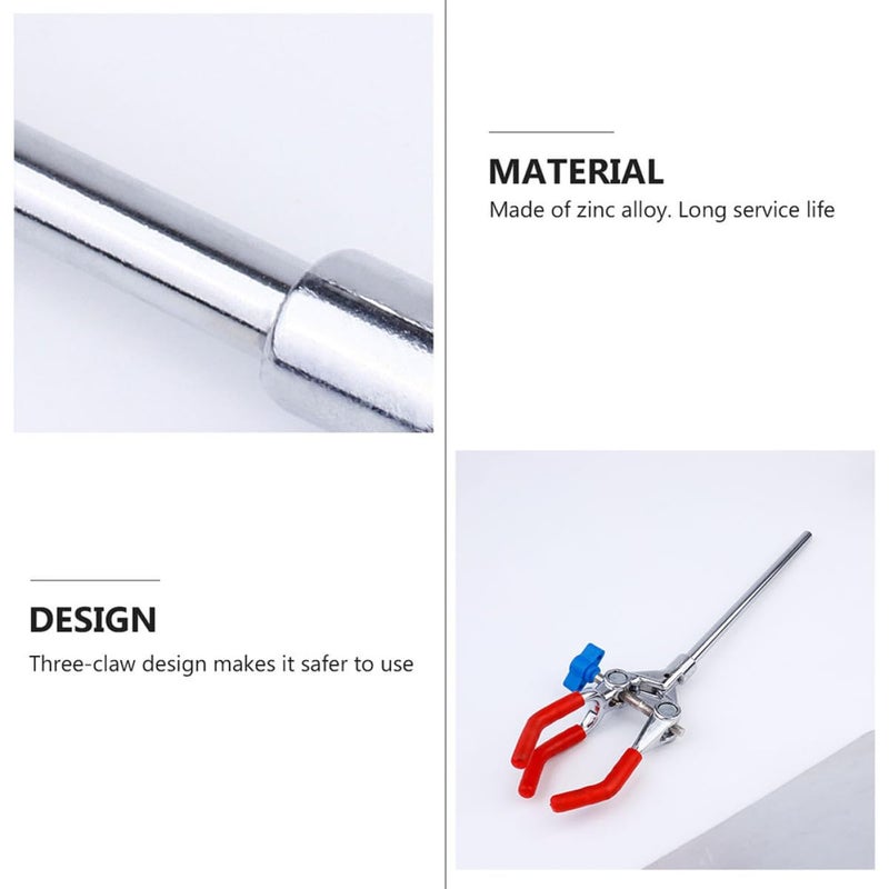Adjustable Zinc Alloy 3 Prong Flask Clamp Holder for Laboratory Beakers and Test Tubes - Image 4