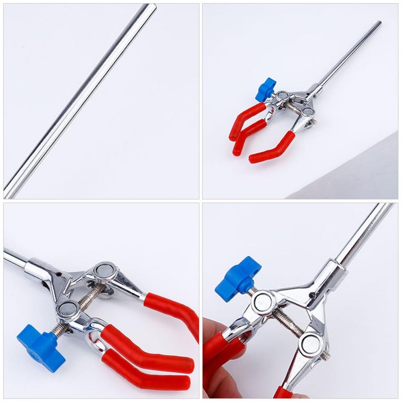 Adjustable Zinc Alloy 3 Prong Flask Clamp Holder for Laboratory Beakers and Test Tubes - Image 5